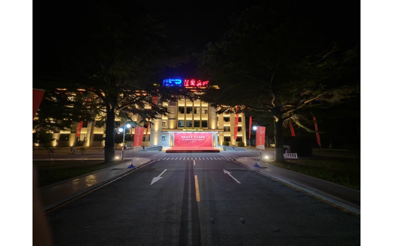 濟(jì)南二機(jī)床廠煙臺(tái)蓬萊蓬泉賓館夜景亮化工程